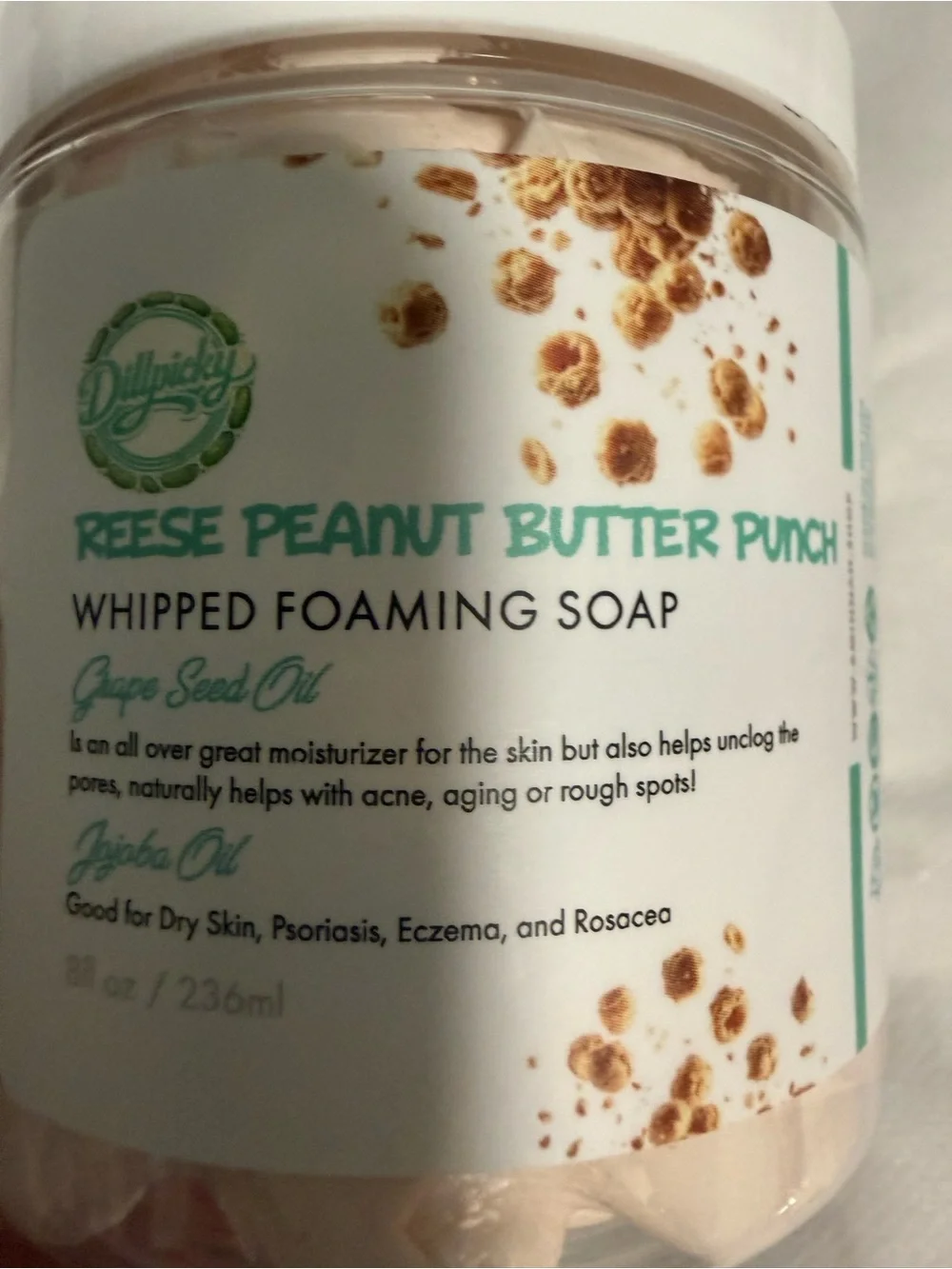 Aminnah/Dillpicky Collab “Reese Peanut Butter Punch” Whipped Foaming Soap!